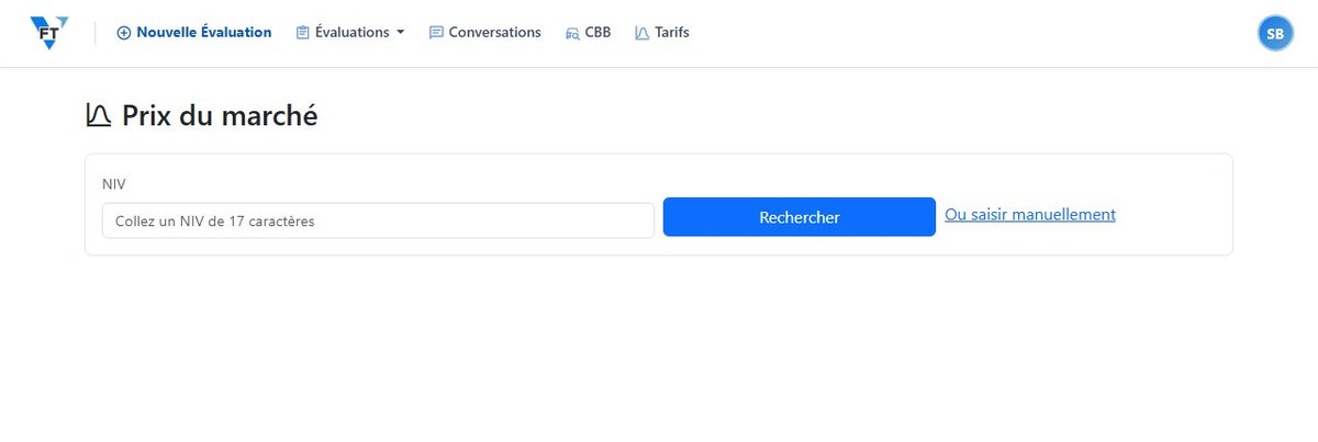 L'outil Comparables autonome dans Vehicle Fair Trade