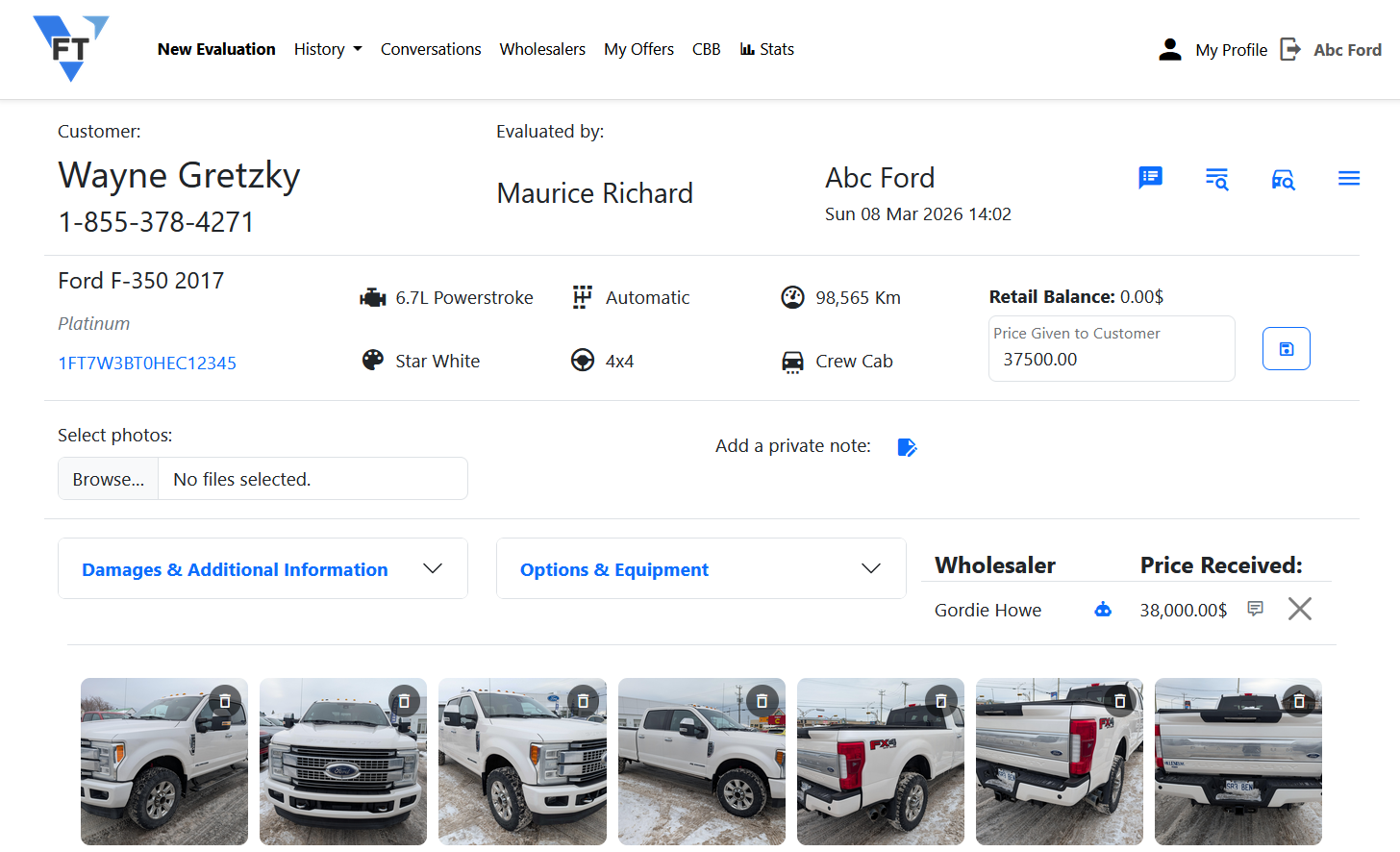 VFT evaluation summary